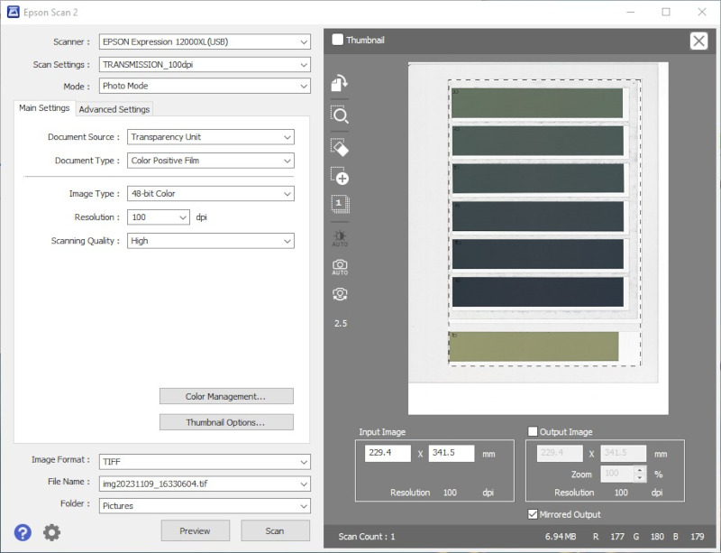 Calibration strips